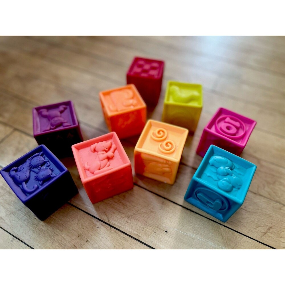 9 Soft Plastic Baby blocks